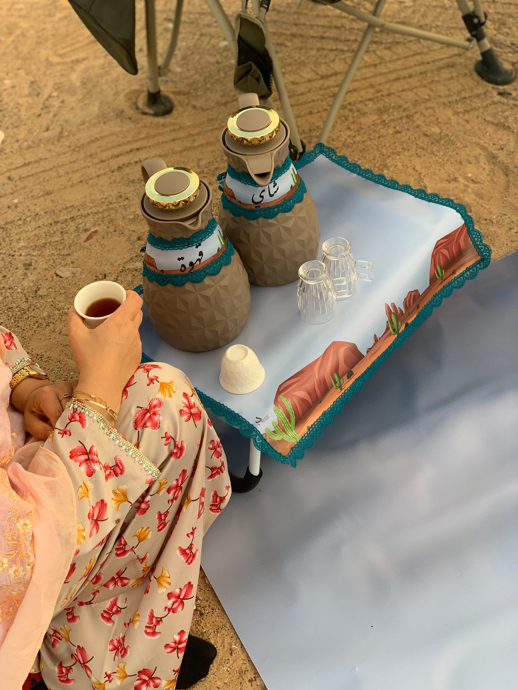 سفرة ضيافة الشاي و القهوة