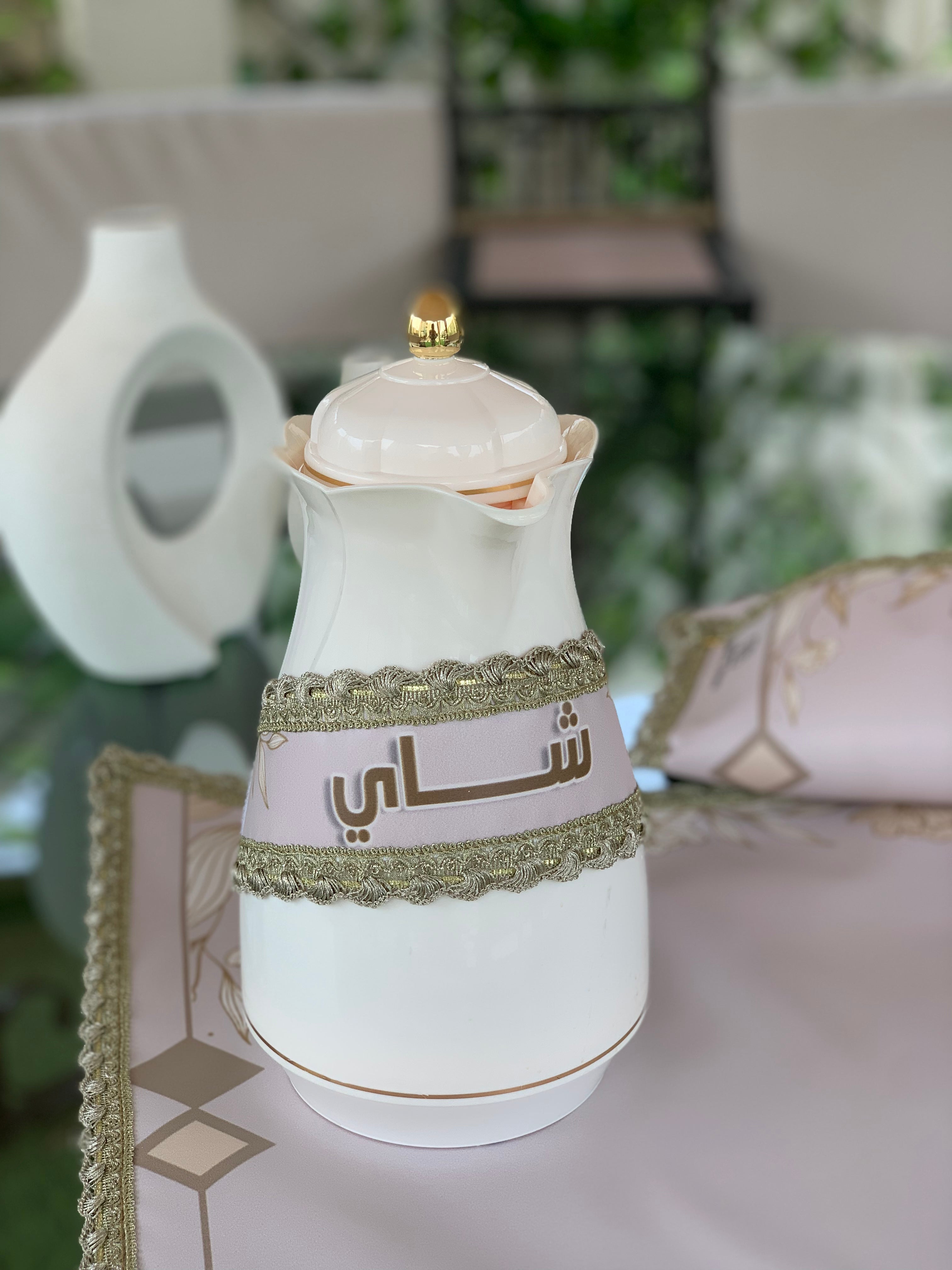 سفرة ضيافة الشاي و القهوة + تلبيسة علبة كلينكس