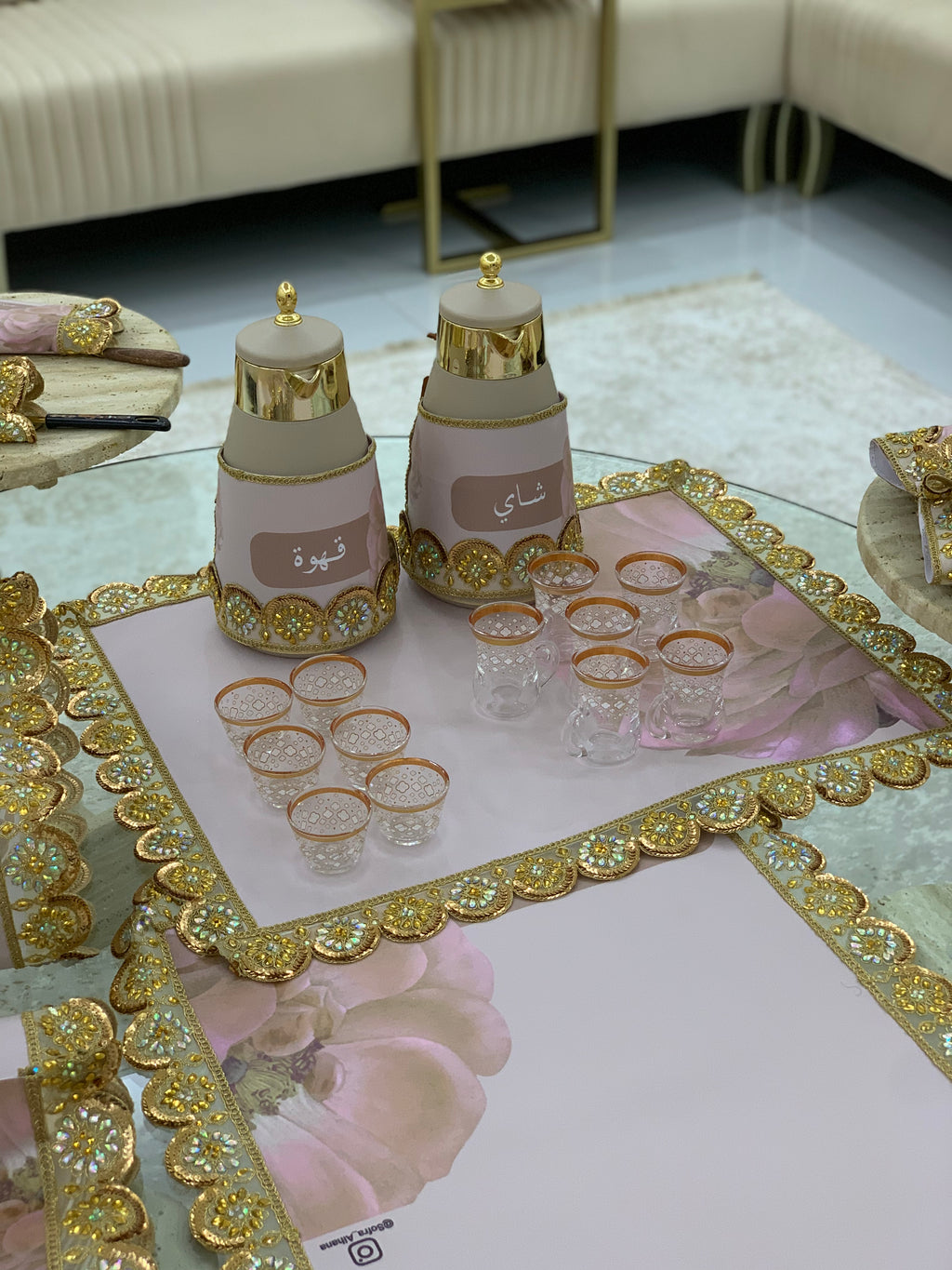 سفرة ضيافة الشاي و القهوة