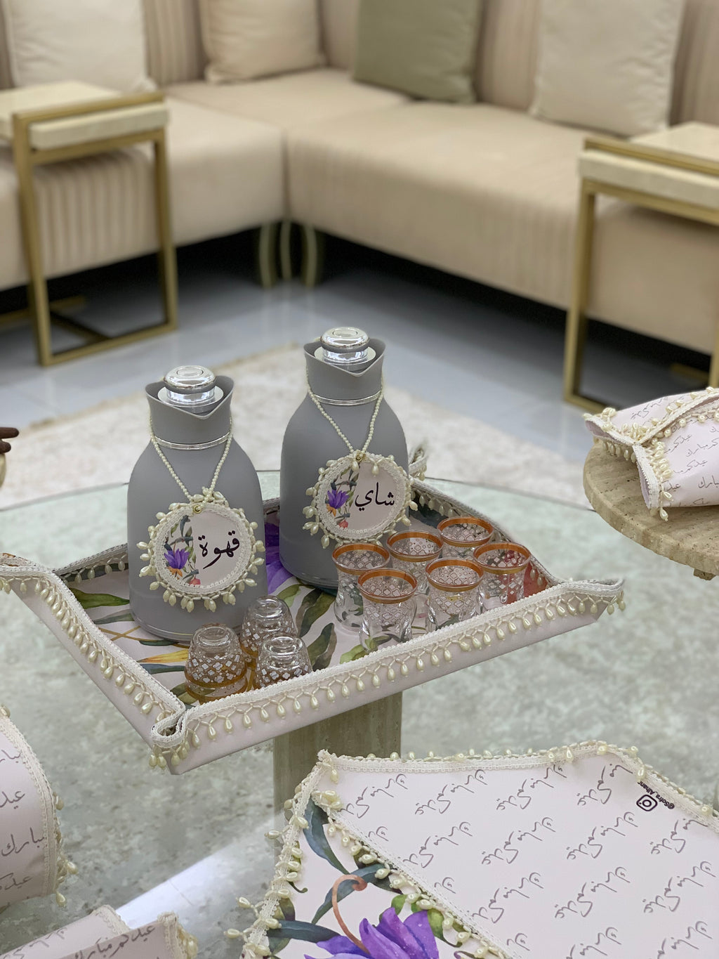 سفرة ضيافة الشاي و القهوة